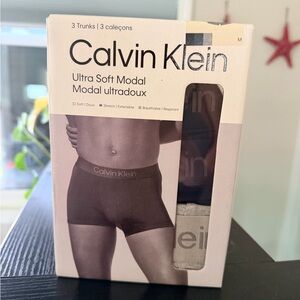 Calvin Klein Ultra Soft Modal Boxer Briefs - Black and Beige